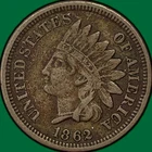 1862 Indian Head Cent Very Fine VF Coin #39698