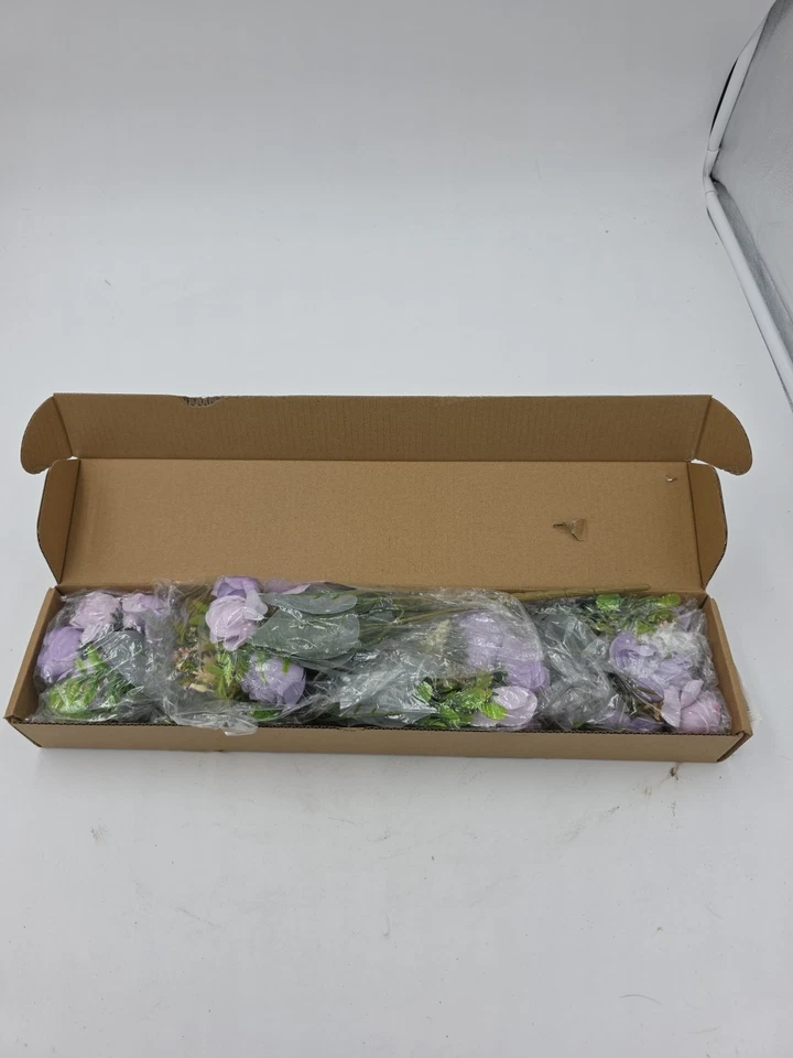 ASTRYAS 4Packs Flores Artificiales, Peonías Artificiales para Decoración Hidrante de Seda Foto 2 de 4