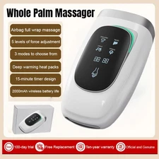 Cordless Electric Hand Massager Heat & Compression for Arthritis Carpal Tunnel