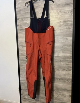 Men s Mountain Hardwear Exposure 2 Gore-Tex Pro Ski Bibs Red- Size XL Orig. $550