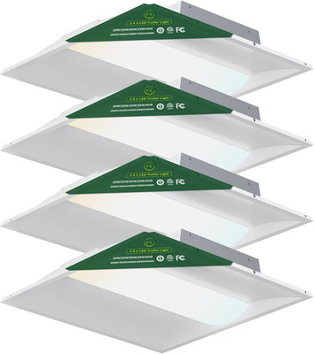2X2 LED Troffer Light, 5CCT Dimmable Ceiling Light, Adjustable Lumens