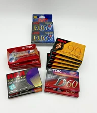 SONY RCA TDK HF CASSETTE TAPES 30/60/90 Minute Audio Lot of 14 New EHG VHSC