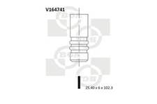 BGA V164741 Exhaust Valve for MERCEDES-BENZ,MITSUBISHI,SMART