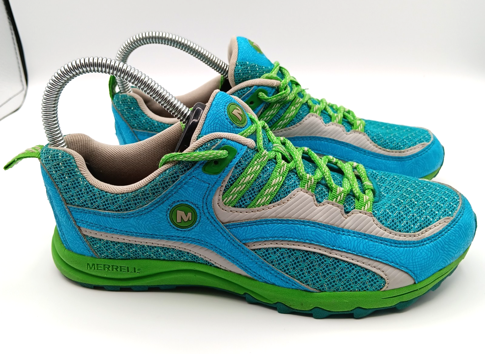 Merrell Scarpe Sneakers Wn 7 Blu Verde Medusa Equinox Escursionismo Trail Passeggiata Outdoor