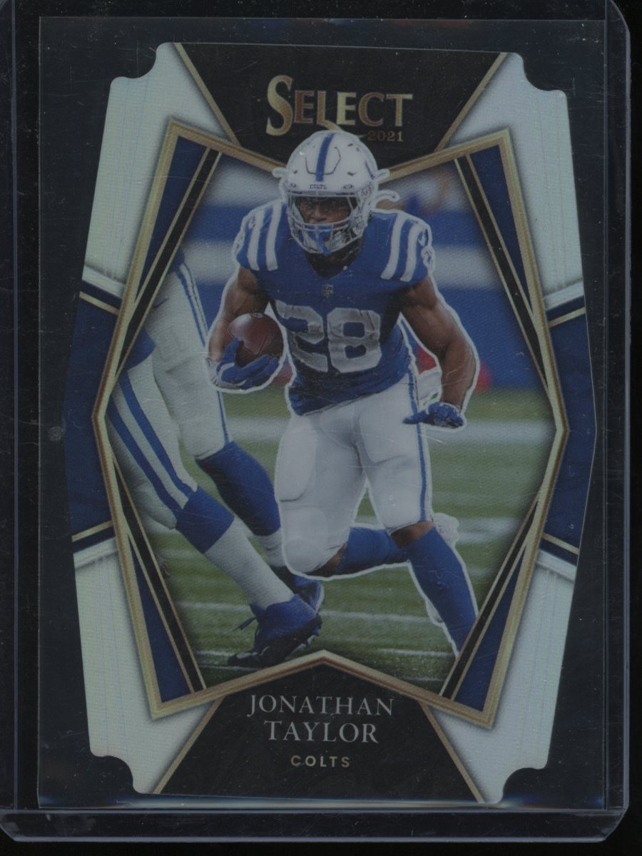 2021 Panini Select #116 Jonathan Taylor Silver Prizm Die Cut