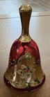 Vintage Murano Bohemian Venetian red glass collector's bell READ/VIEW PICS