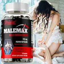 Malemax Male Enhancement 745mg - Testosterone Booster - Maca, Tribulus, Ginseng