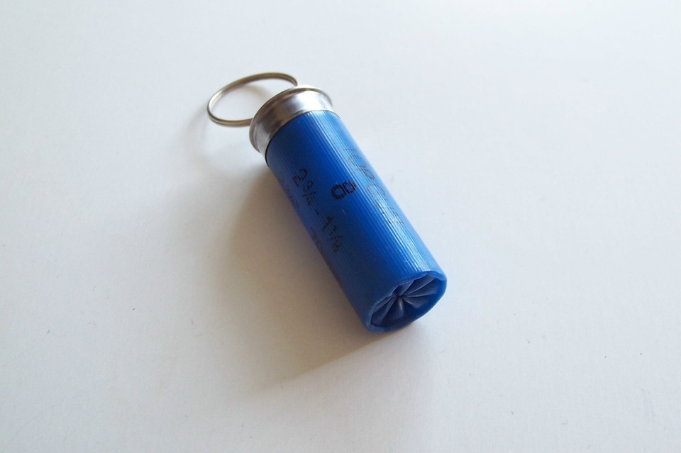 REAL Shotgun Shell Bullet Keychain Gun Case Zipper Pull Handle Skeet ...