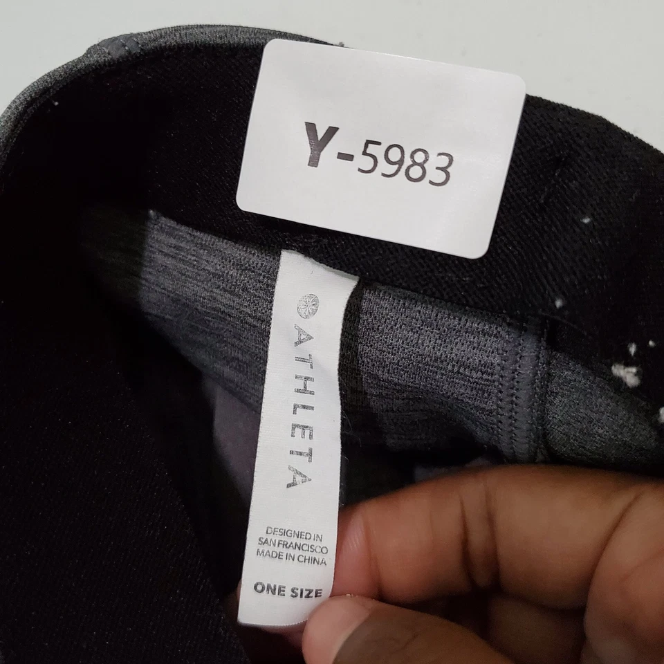 Sombrero Athleta Mujer Talla Única Gris Gorra Activa Malla Logo Ventilación Foto 2 de 4