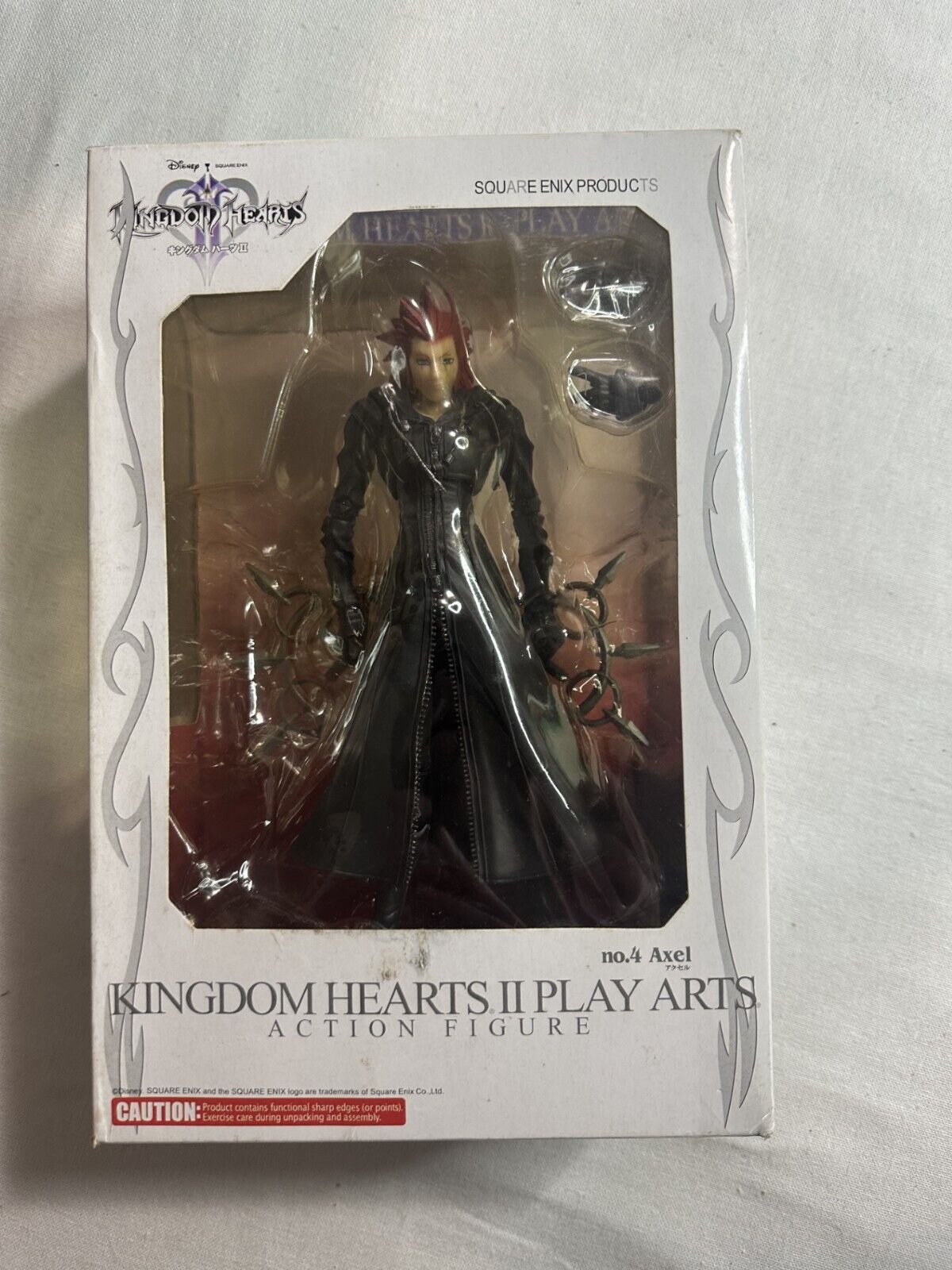 Square Enix Play Arts Axel Action Figure Kingdom Hearts II 2 Complete in box 