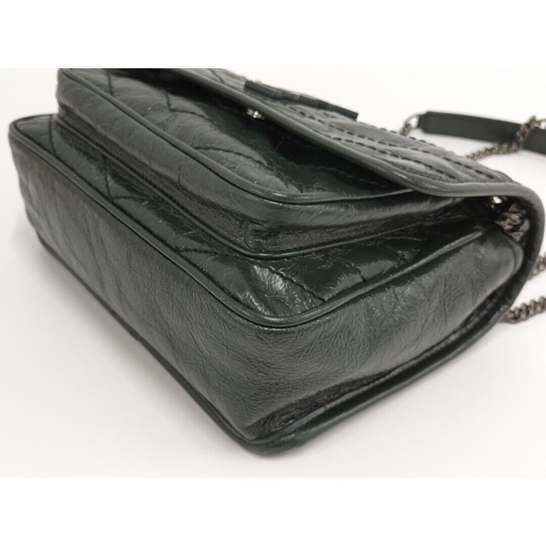 Yves Saint Laurent Niki Chain Shoulder Bag khaki Leather Yves Saint Laurent Niki Chain Shoulder Bag khaki Leather