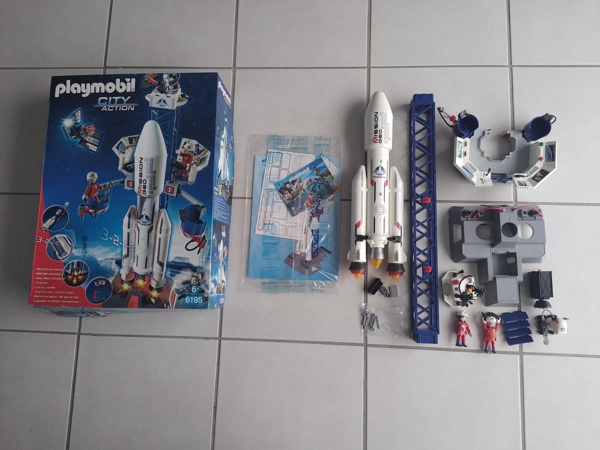 Playmobil City Action - Base De Lancement Avec Fusée (6195) - Occasion - Jeu D'exploration