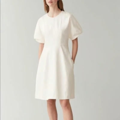 chinese dress ladies Elegant Cotton Draped Back Midi Dress