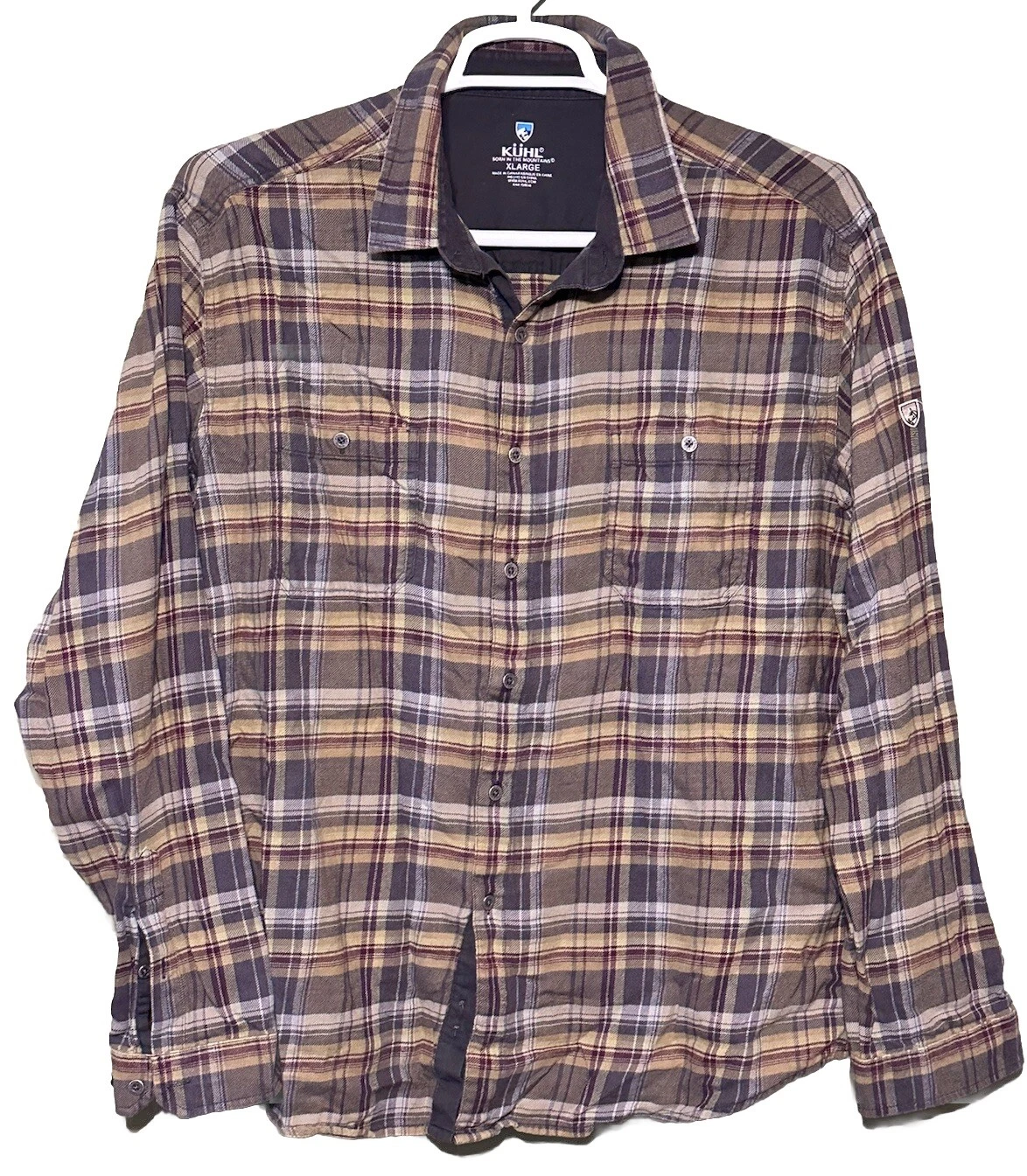 Kuhl Outdoor Flannel Shirt Mens XL Brown Plaid Midweight Long Sleeve Outdoors
Opens in a new window