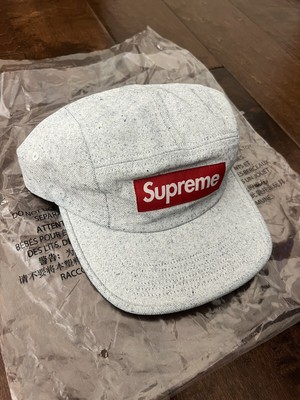 Supreme SS24 Coated Denim Camp Cap White One Size New IN