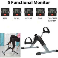 Mini Folding Exercise Bike Arm/Leg Pedal Mobility Aid Cardio Digital Machine LCD