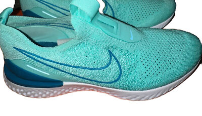 Nike Epic Phantom React Flyknit (GS) Girls Size 6Y Running Shoes Hyper Turquoise