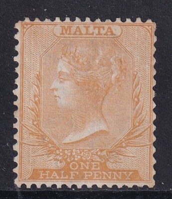 MALTA QV SG16, ½d yellow buff - mint no gum | eBay