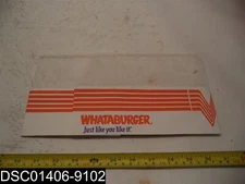 QTY=1000 (10 boxes x 100) Whataburger Cellucap Hats