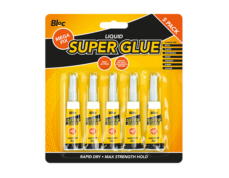 NEW SUPER GLUE PACK STRONG BOND ADHESIVE GLASS WOOD PLASTIC RUBBER METAL 3g eBay
