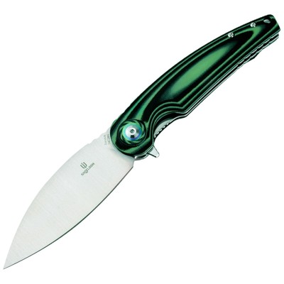 SHIELDON Bulbasaur Folding Pocket Knife, Sandvik 14C28N 3.66  Satin Finish