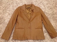 Zero Damen Lederjacke Gr 42 Cognac