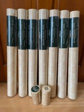 St Michael M&S Ornamental Floral Cream Wallpaper Ready Pasted Vinyl 7x Rolls
