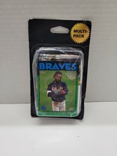 Blue Ozzie Albies Topps 2021 Series 2 + 2 Series 2 packs inside 