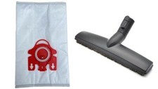 10 Replacement Bags to Fit Miele FJM Hepa Vacuum Bags  4 Filters  Floor Brush