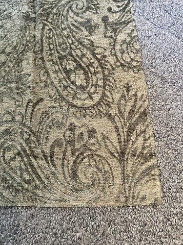 Kravet Fabric Sample 12.5” x 17” Paisley 25192-30 Chenille Green Teflon Crafts - Picture 12 of 20