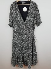 [ ATMOS & HERE ] Womens Floral Faith Wrap Midi Dress NEW + TAG | Size AU 20