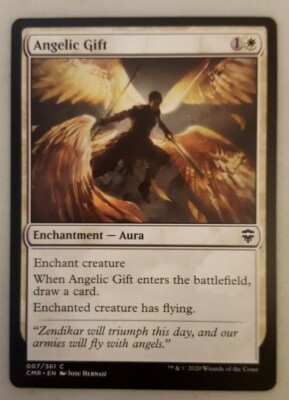 1x Angelic Gift Commander Legends Magic the Gathering MTG NM