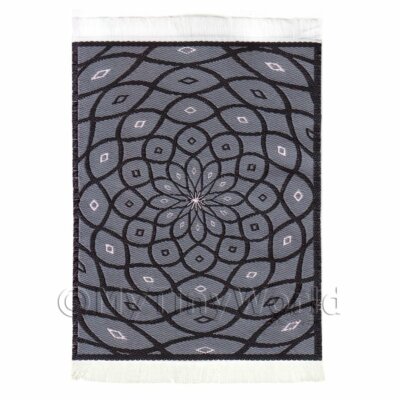 Puppenstube Art Deco kleiner rechteckiger Teppich / Rug 