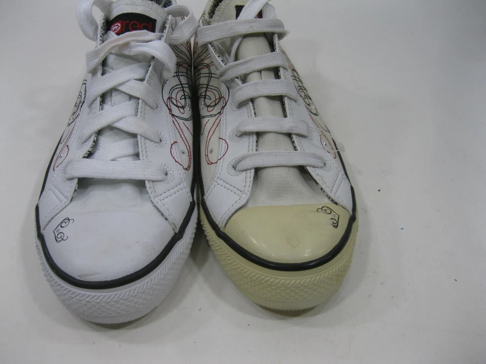 ZAPATOS TENIS RED MARC ECKO BLANCOS CON CORDONES MUJER EE. UU. Talla 8.5 Foto 4 de 4