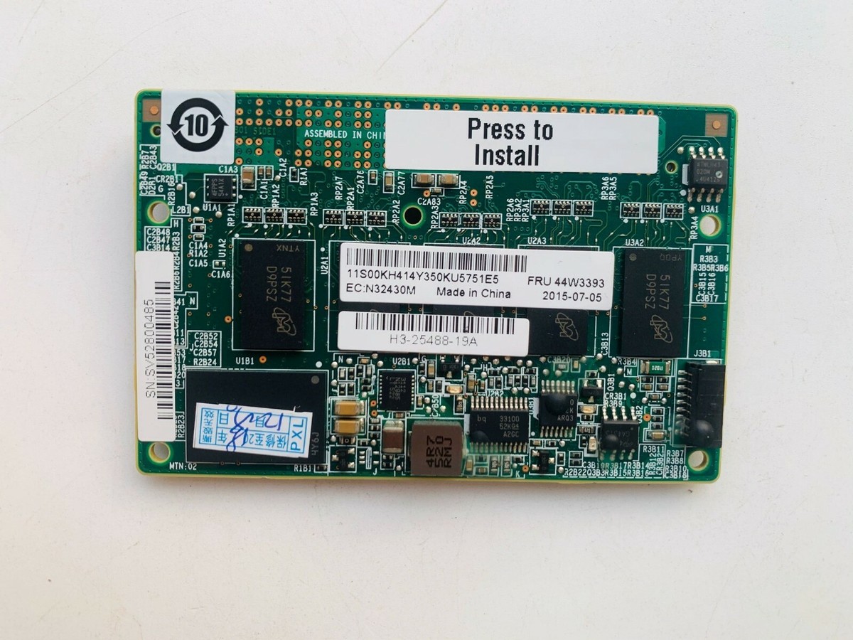IBM ServeRAID M5200 M5210 9364-8I Series 1GB Flash/RAID 5 IBM ServeRAID M5200 M5210 9364-8I Series 1GB Flash/RAID 5