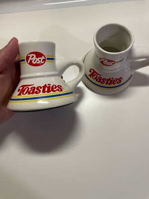 post toasties no spill mugs lot of 2