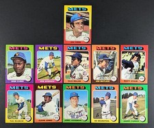 1975 Topps 11 Card Set New York Mets