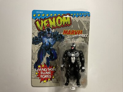 TOYBIZ MARVEL SUPER HEROES VENOM WITH LIVING SKIN SLIME PORES 1991 Holiday Gift
