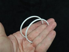 Vintage Contemporary Oversize Metal Hoop Pierced Earrings