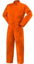L Steiner Weldlite Work Coveralls Anti-Static Flame Retardant Orange 1045 Large