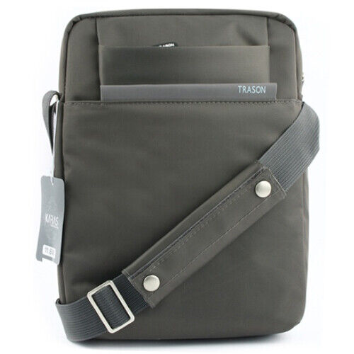 Karas Trason 15" 15.6" Laptop Tablet Vertical Briefcase Messenger Bag w/ Strap - Foto 1 di 5