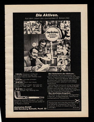 3w4229/ Alte Reklame von 1974   DENICOTEA   Bensberg-Refrath