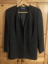 Stunning Alexon Size 8 Evening Jacket Beaded Heavy