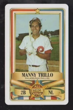 1982 PERMA GRAPHICS ALL STAR BASEBALL MANNY TRILLO NMMT ** FREE SHIPPING **