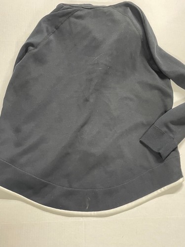 Nike Black & White Womens Hooded Zip-up Athletic Jacket poly cotton blend - Picture 10 of 12