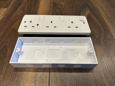 3 Gang Socket Back Box, 25mm, Compatible with MK K2737