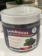 Elderberry Gummies for Kids and Adults - 260mg Sambucus Zinc and Vitamin C 90ct