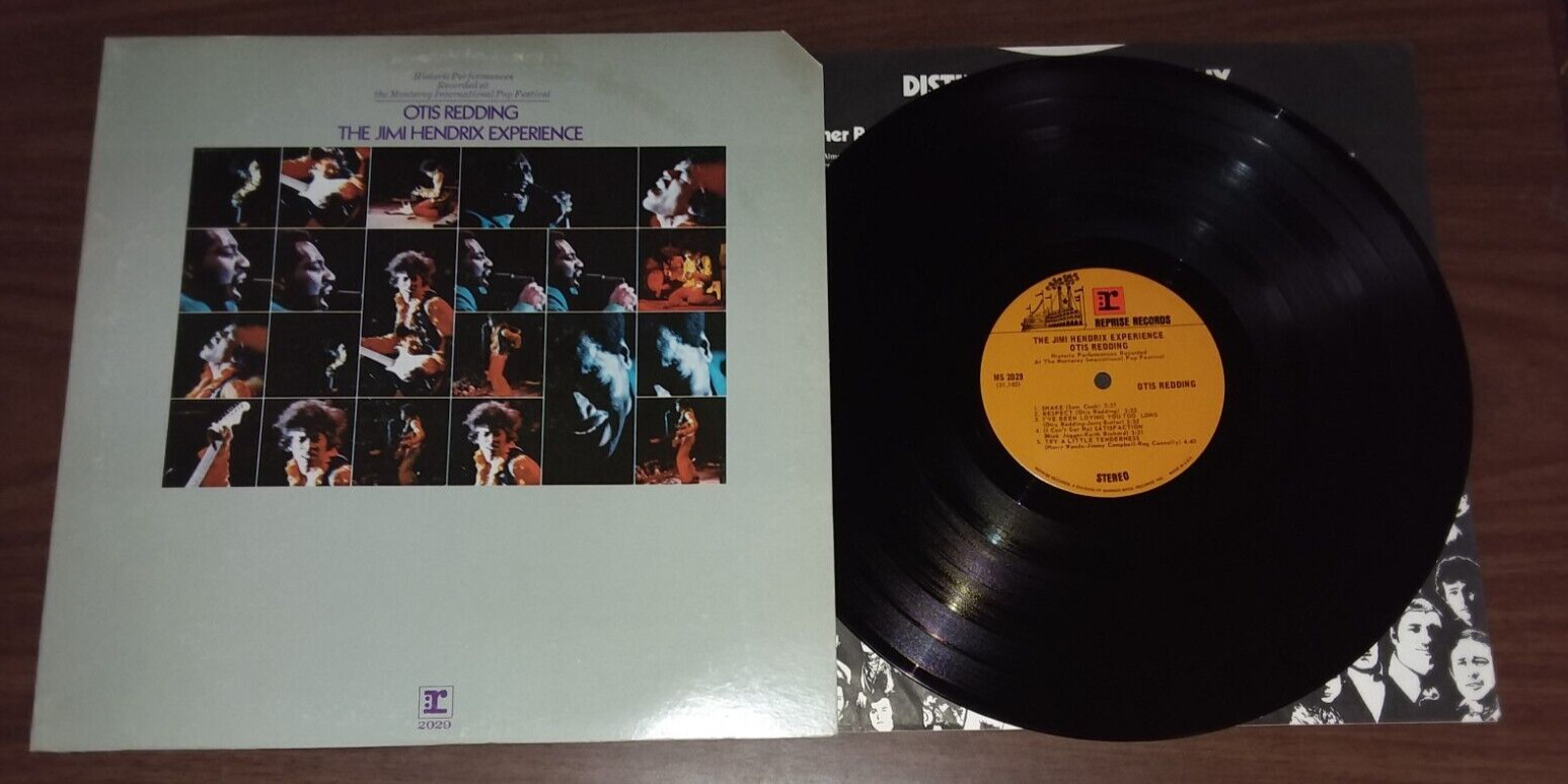 Otis Redding Jimi Hendrix Experience "Live Monterey Pop Festival" LP (EX Vinyl)