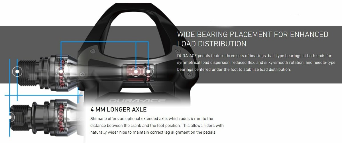 Shimano Dura Ace PD-R9100 Carbon SPD-SL Road Bike Pedals 4mm