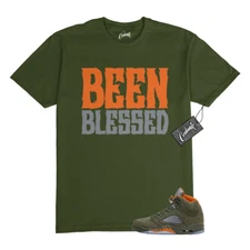 5 Olive Army Solar Orange Black Grey T Shirt Match BB